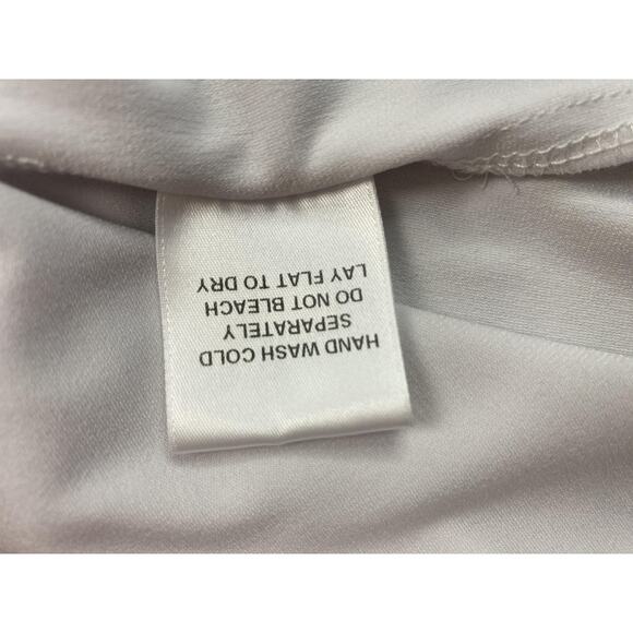 Slinky Brand Tunic Top Womens 3X White Scoop Neck Stretch Travel Knit Flowy - Picture 10 of 12